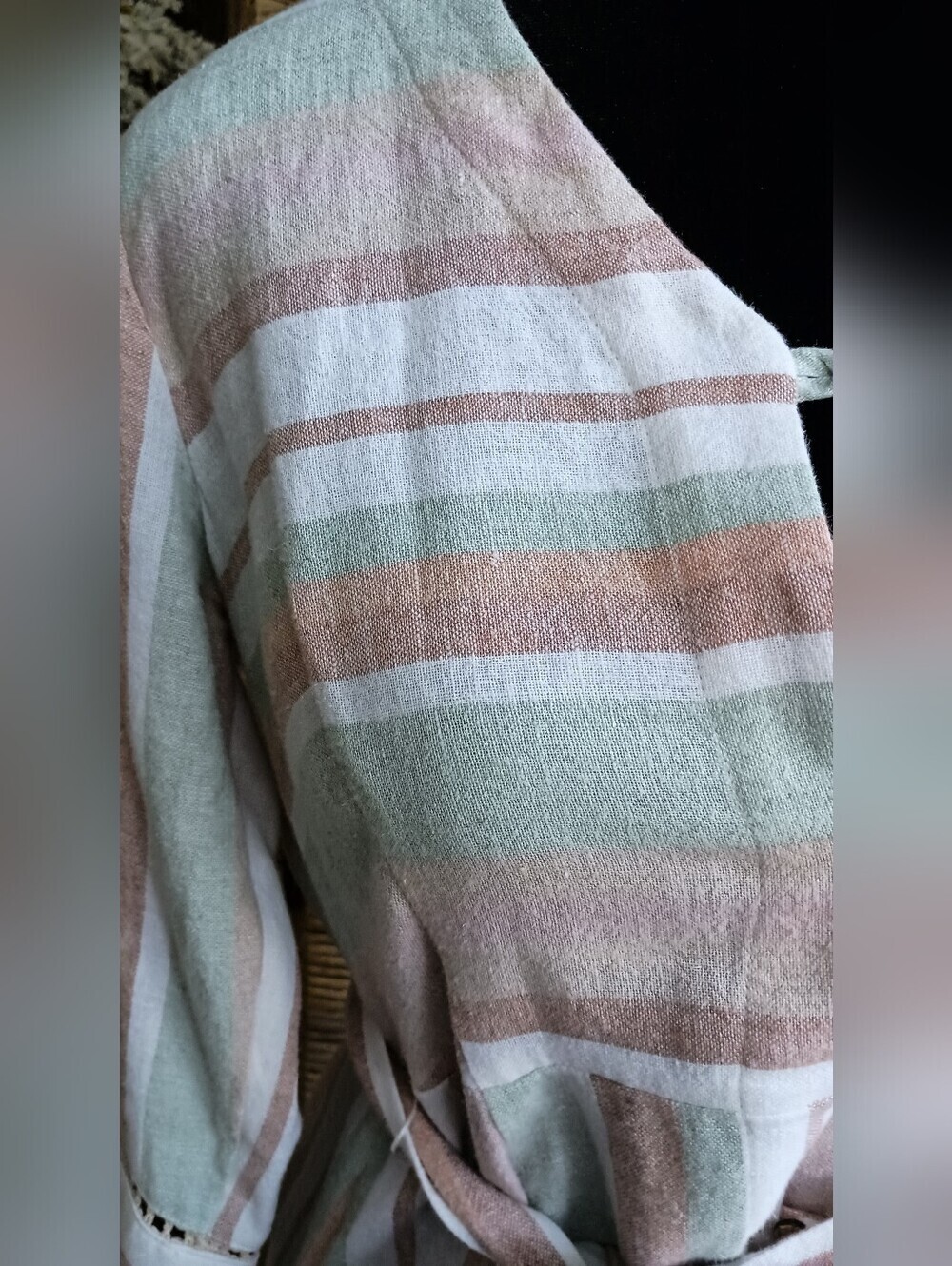 Soft Surroundings Pastel Stripe Button-Front Maxi Dress_PXS - Picture 3 of 12